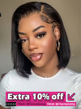 IRoyal Blunt Cut 13x4 Lace Bob Wigs Short Straight Human Hair Summer Style