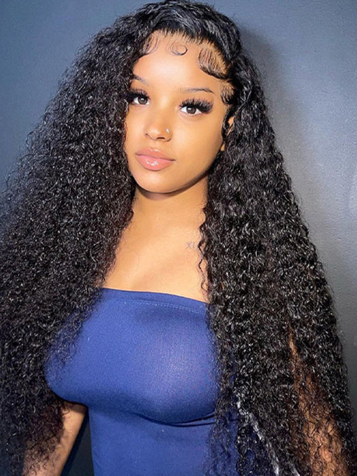 13x4 Wear And Go HD Glueless Lace Front Deep Wave Human Hair Wigs