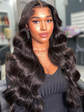 Body Wave 13x6 Lace Front Wigs Human Hair Natural Hairline Pre Plucked Wig