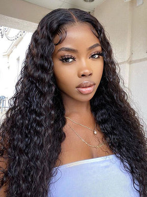 IRoyal Hair Water Wave Swiss HD Lace Wigs Virgin Human Hair 5x5 Lace Closure Wigs