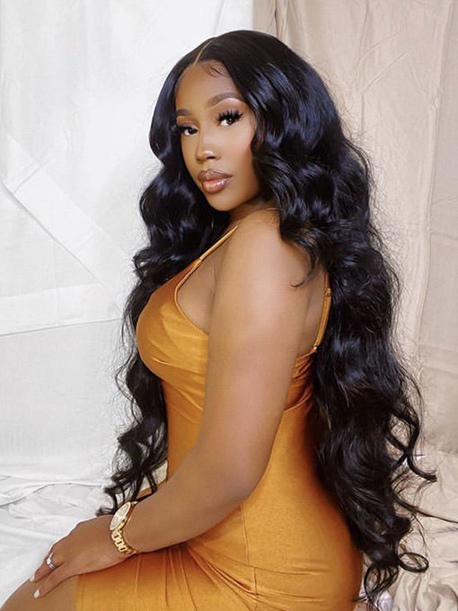 Body Wave 13x6 Lace Front Wigs Human Hair Natural Hairline Pre Plucked Wig